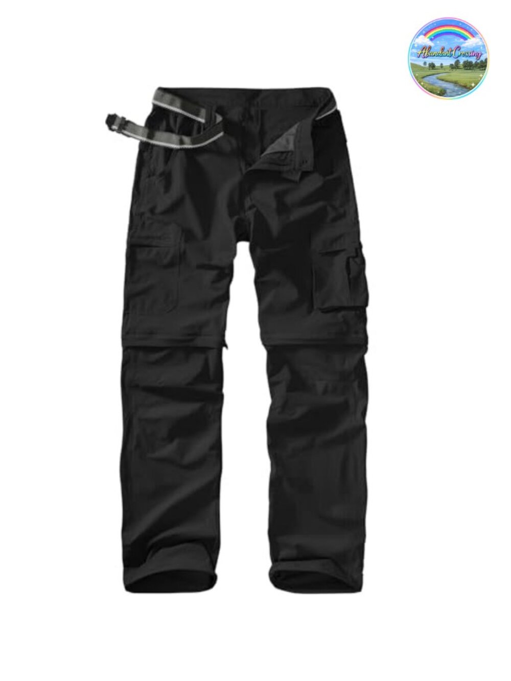 Convertible Zip Off Cargo Pants Nylon Hiking Fishing Outdoor